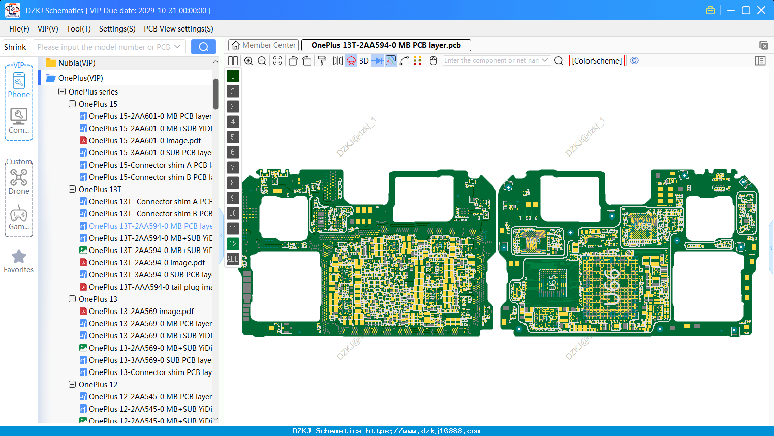 OnePlus 13T-2AA594-0 MB PCB Layer
